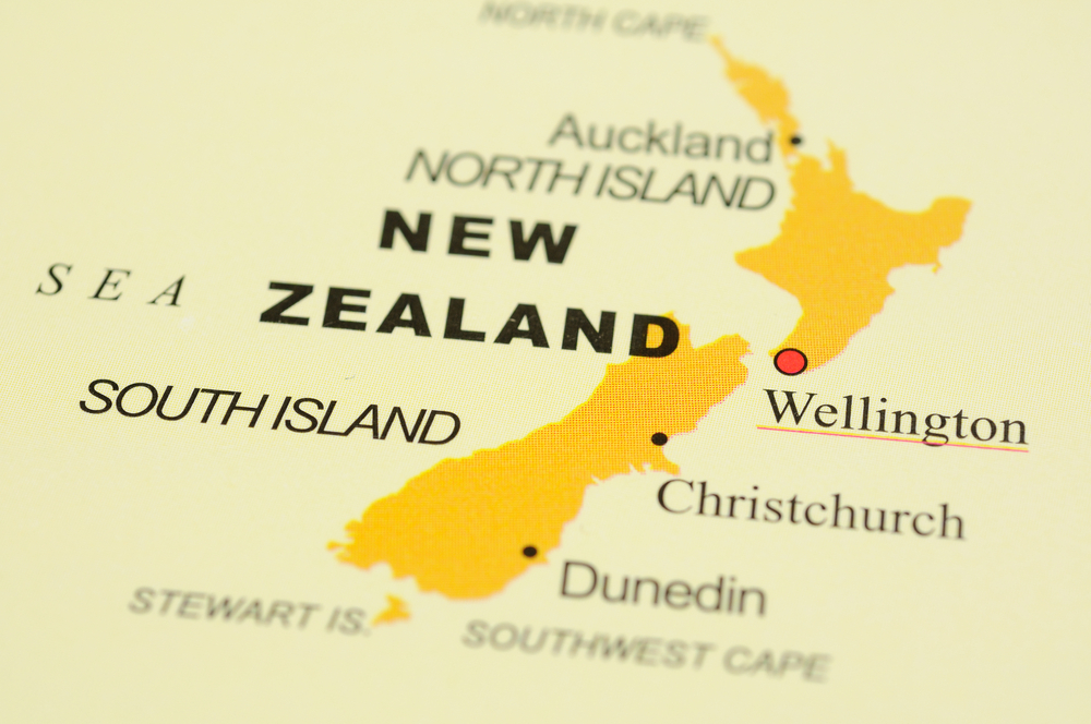 New Zealand map